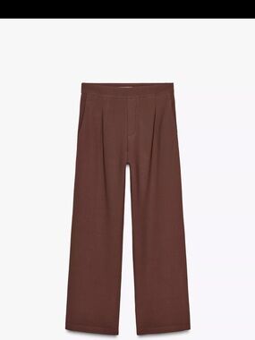 Zara Wide Leg Brown Trousers